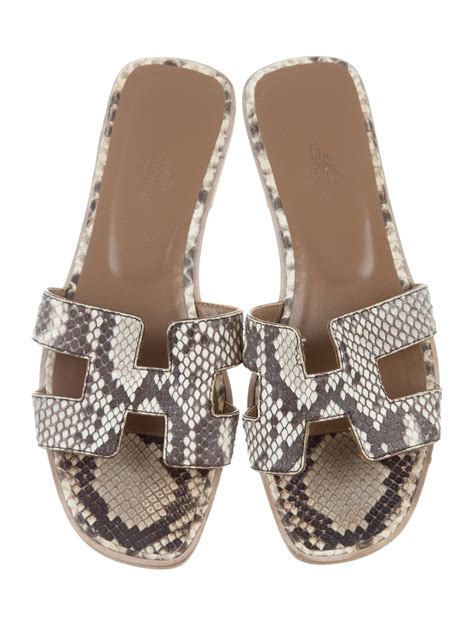 wearing hermes sandals|hermes snakeskin sandals.